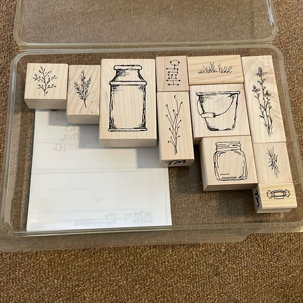 Set of 11 rubber stamps by Judith